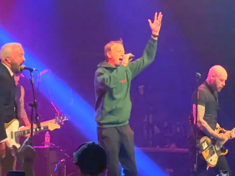 Watch Tony Hawk join Goldfinger onstage to play 'Superman'