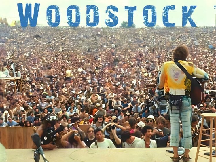 What was the only number one hit played at Woodstock?