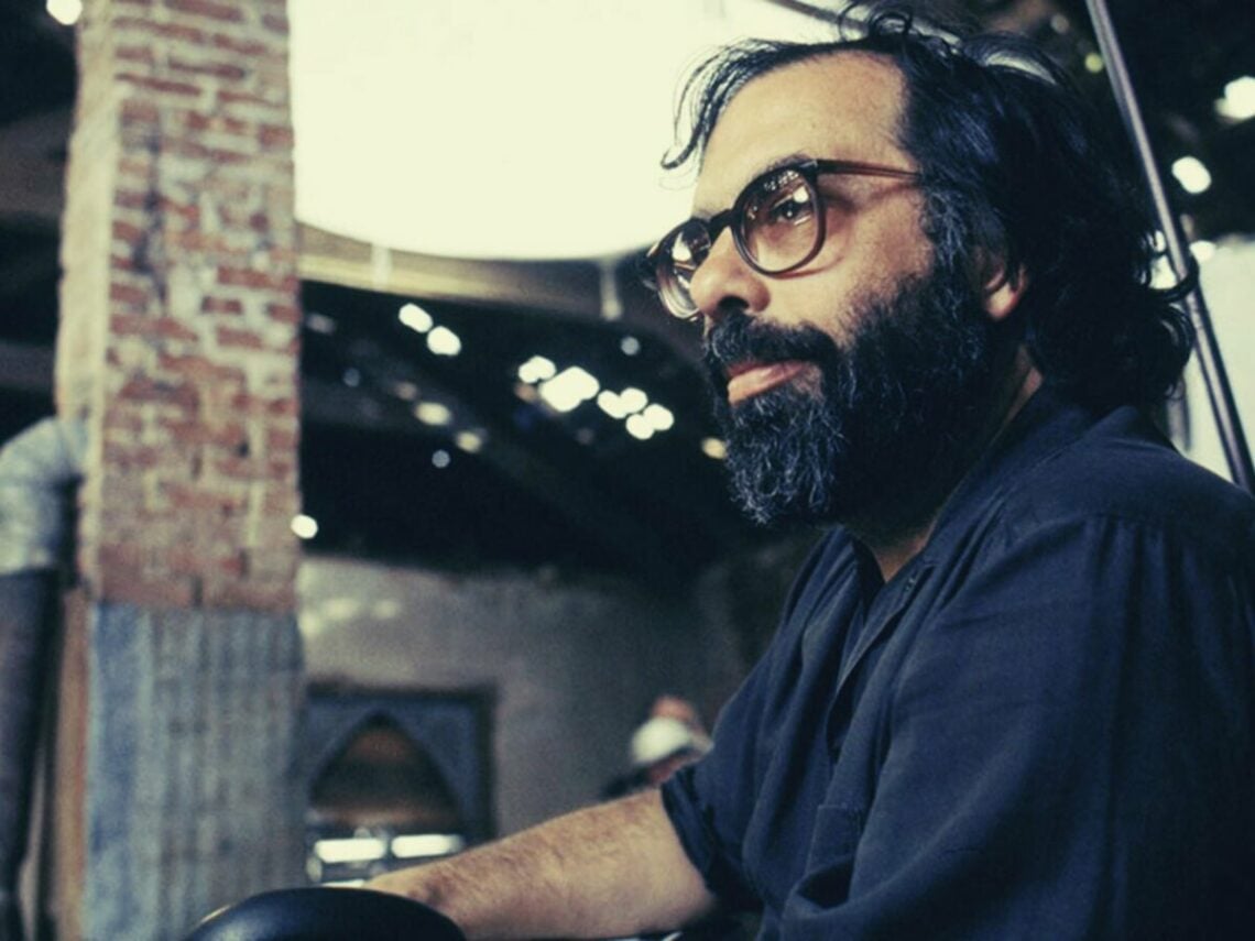 Francis Ford Coppola on set