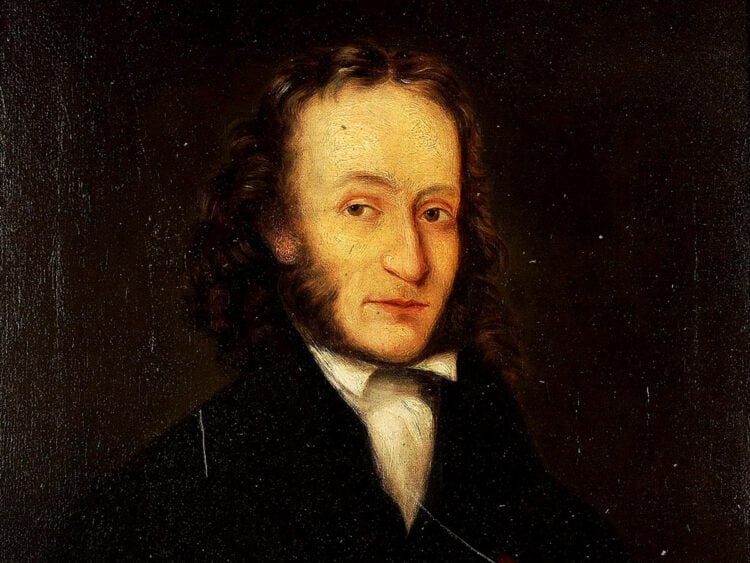 Portrait of Niccolò Paganini (1782-1840) - by artist John Whittle