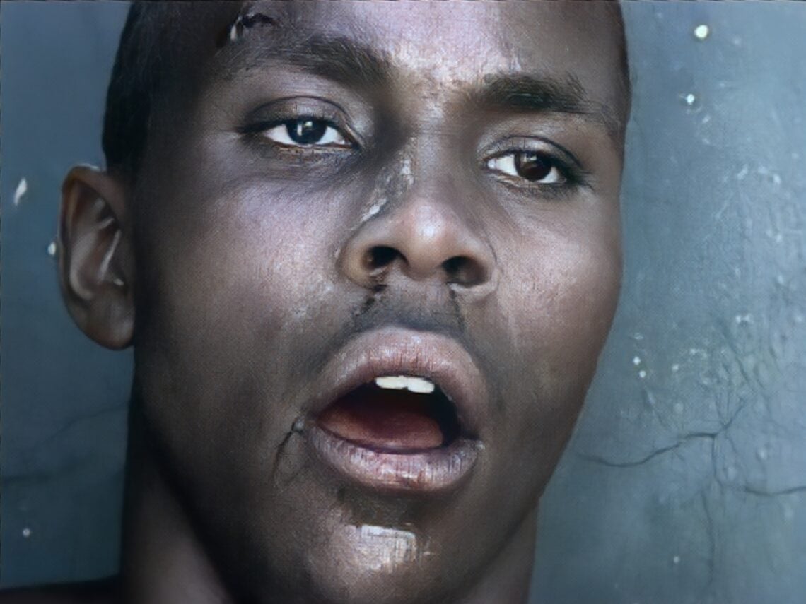 Portrait of a Young Man Drowning