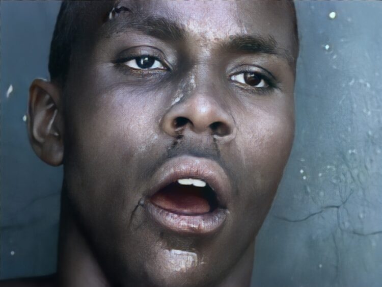 Portrait of a Young Man Drowning