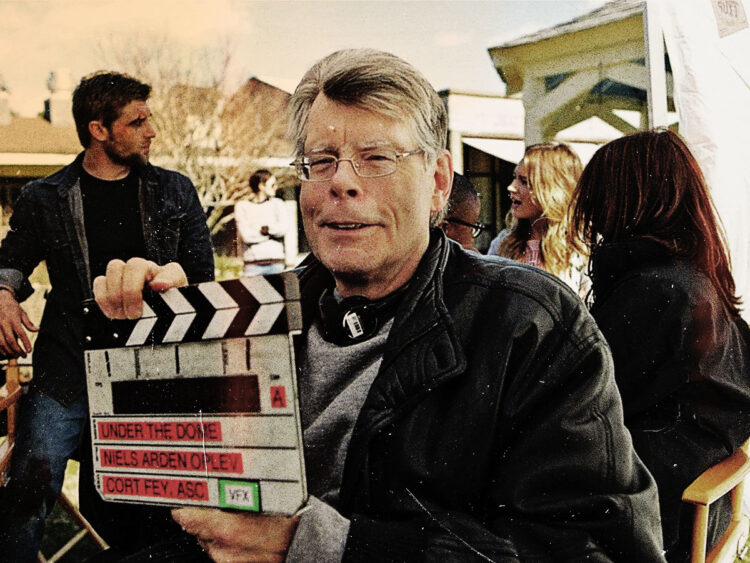 Stephen King on set