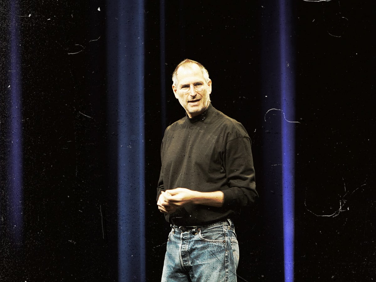 Steve Jobs speaks at his keynote at Apple's Worldwide Developer's Conference, June 2007