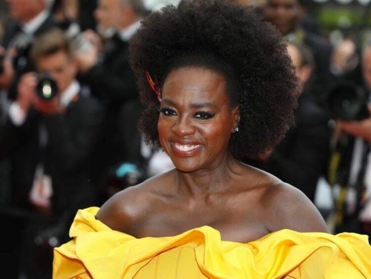 Viola Davison the red carpet