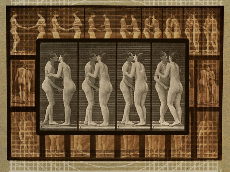 Eadweard Muybridge - 1887 - 'Animal locomotion' - The first film to feature a kiss between two women