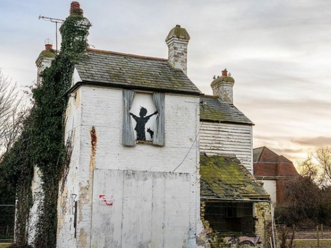Banksy mural discovered on abandoned Herne Bay farmhouse