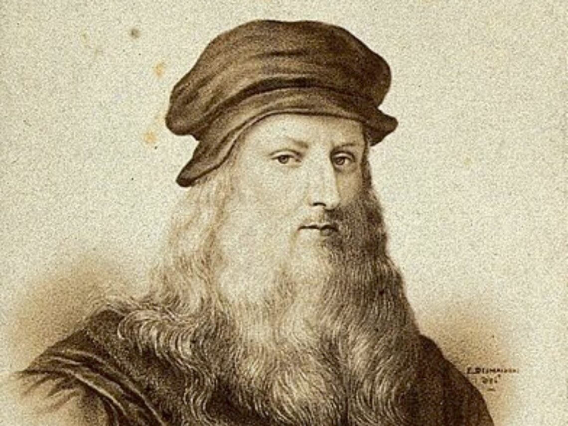 Leonardo da Vinci. Photograph by E. Desmaisons