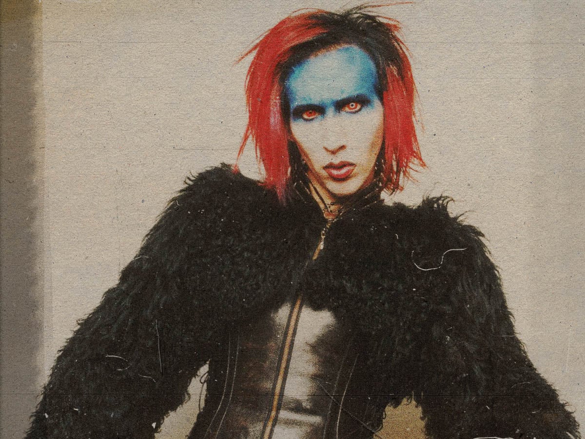 Photograph of Marilyn Manson during the Mechanical Animals era