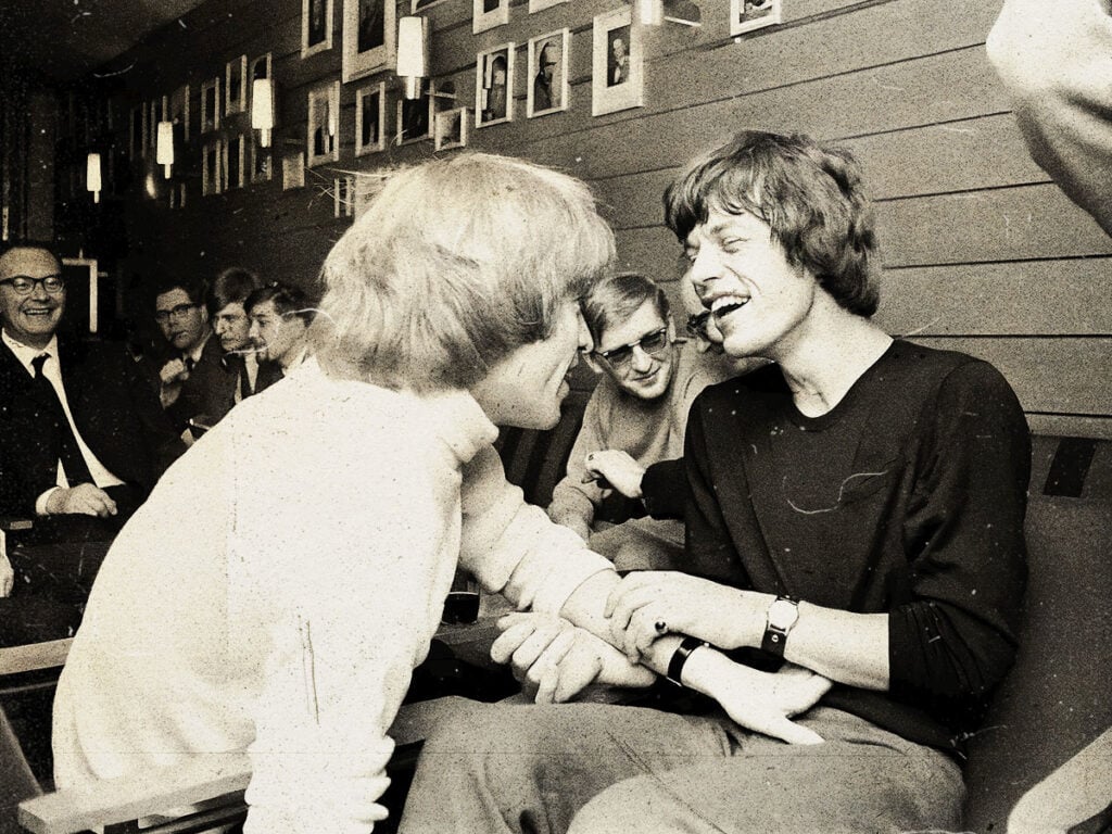 Brian Jones and Mick Jagger in Copenhagen, 1965 - Bent Rej