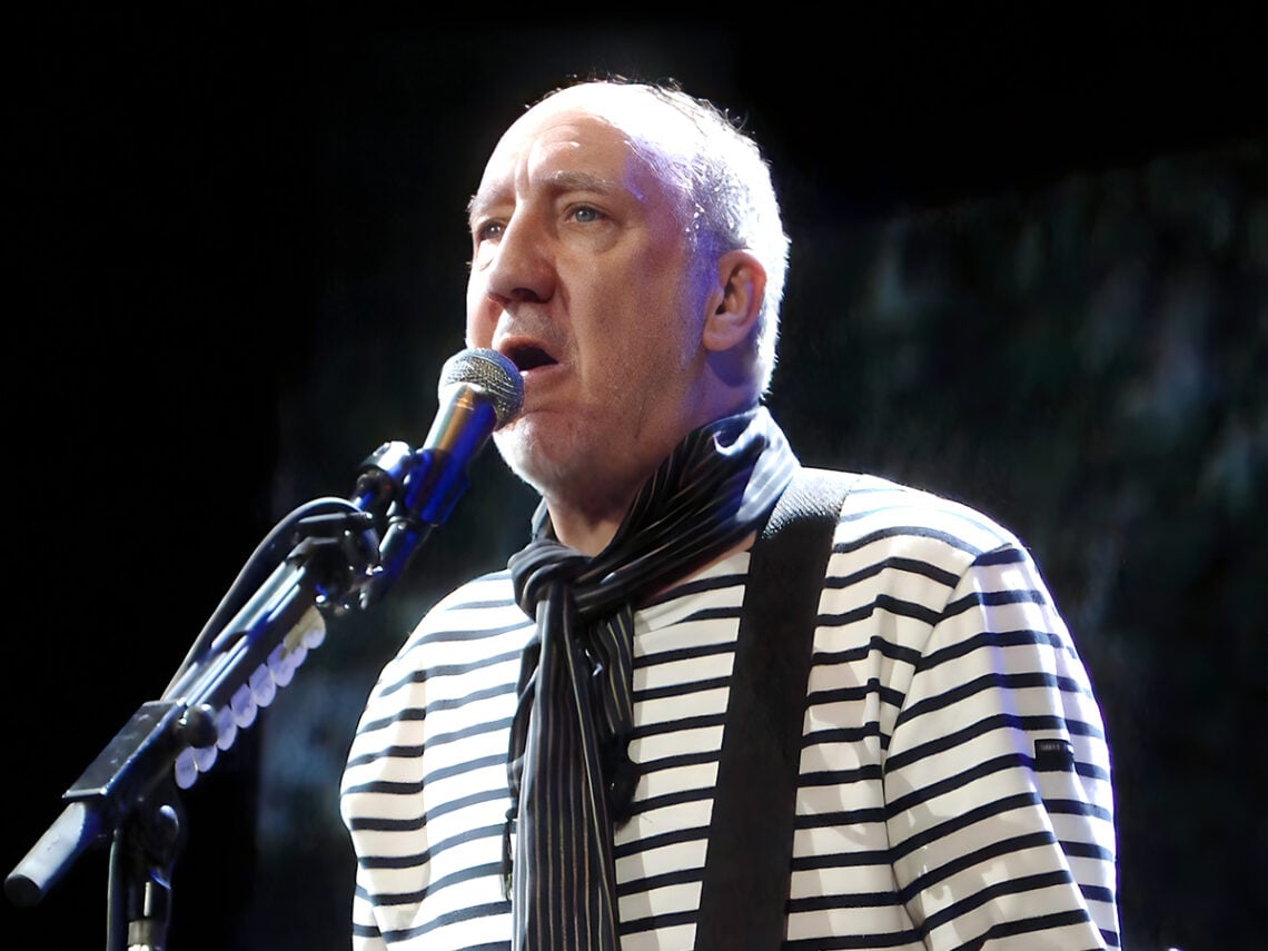 Pete Townshend performing with The Who in 2008
