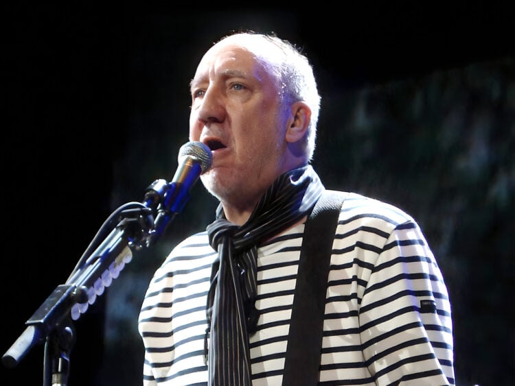 Pete Townshend performing with The Who in 2008