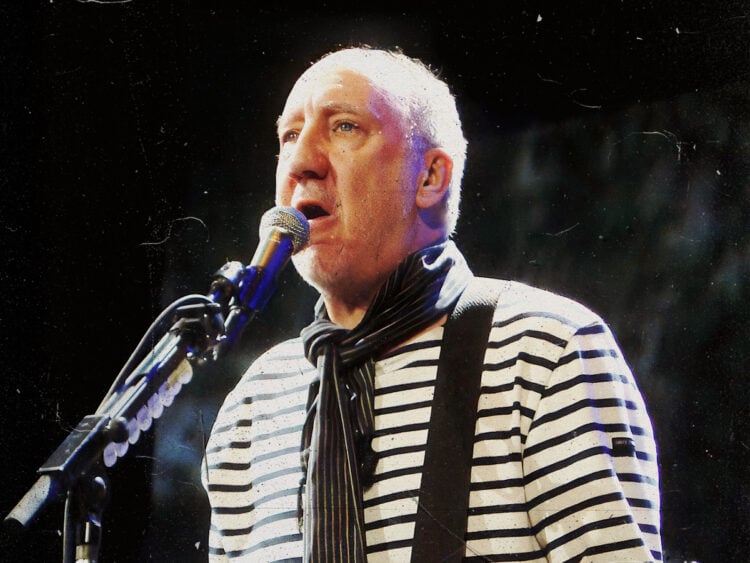 Pete Townshend performing with The Who in 2008