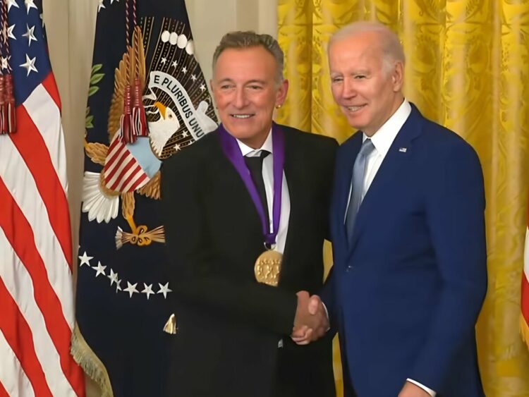 President Biden awards Bruce Springsteen with the National Medal of Arts
