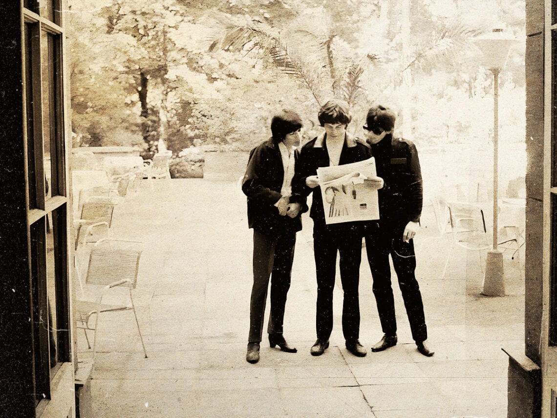 Mick Jagger, Keith Richards, Bill Wyman taken by Bent Rej -Berlin 1965