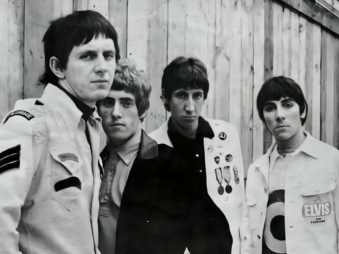 English rock band the Who, pictured here in 1965. Left to right: John Entwistle, Roger Daltrey, Pete Townshend and Keith Moon.