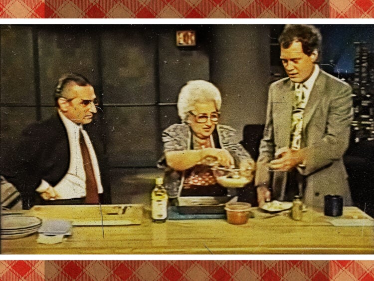 Watch Martin Scorsese’s mother make pizza for David Letterman- "Robert De Niro loves it"