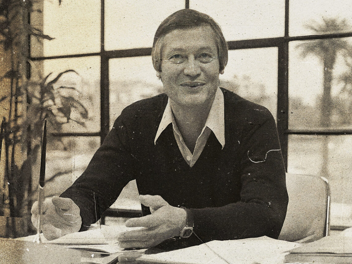 A portrait of filmmaker Roger Corman for the Los Angeles Times, 1978