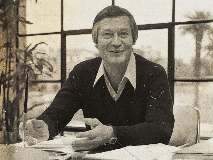 A portrait of filmmaker Roger Corman for the Los Angeles Times, 1978