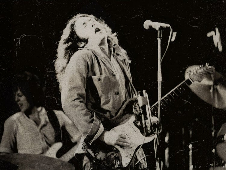 Rory Gallagher performing in London