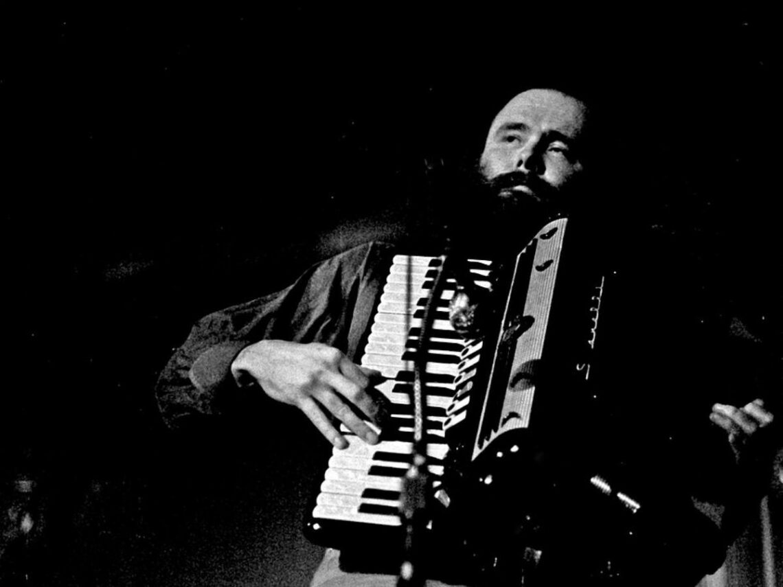 Garth Hudson performing with The Band. Hamburg, May 1971.