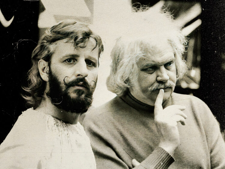 Ringo Starr and Ken Russell On the set of Russell's outrageous Franz Liszt rock bio-fantasia LISZTOMANIA (1975)
