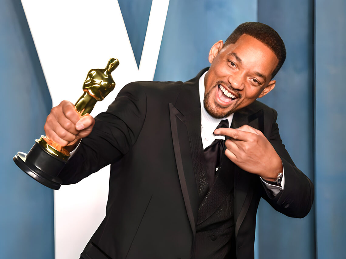 Will Smith attending the Vanity Fair Oscar Party 2022