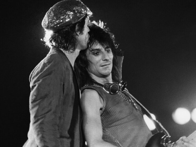 Rolling Stones concert in Turin, 1982, Mick Jagger and Ronnie Wood