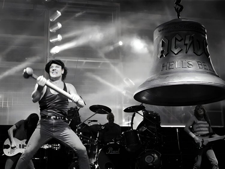 Brian Johnson hitting the one tonne Hells Bell