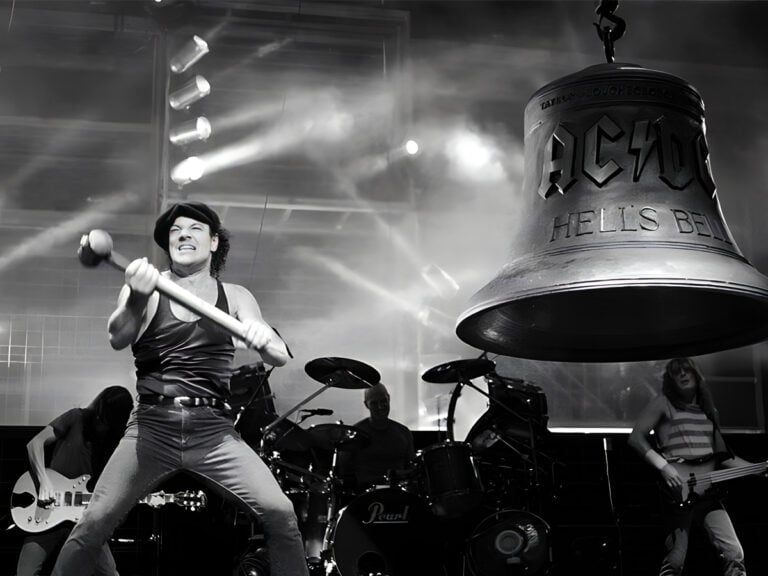 Brian Johnson hitting the one tonne Hells Bell