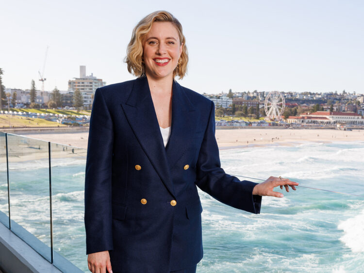 Director/Writer Greta Gerwig attends a Photo Call at Bondi Beach in Sydney, Australia. JUNE 29TH 2023