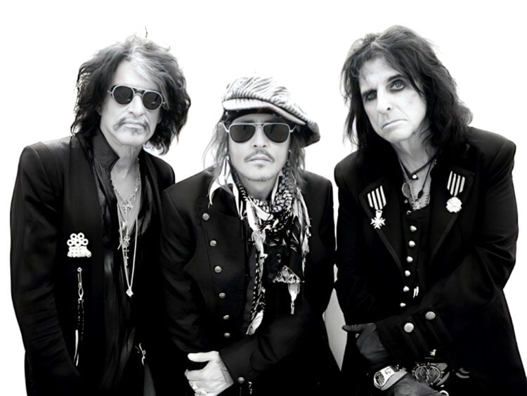 Hollywood Vampires - Johnny Depp - Alice Cooper -Joe Perry