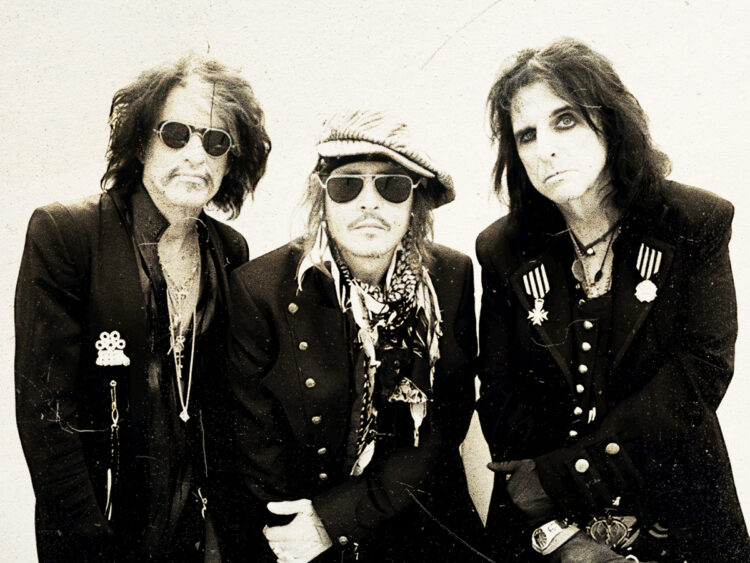 Hollywood Vampires - Johnny Depp - Alice Cooper -Joe Perry