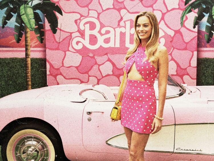Margot Robbie attend the BARBIE Press Junket Photo Call at the Four Seasons Hotel in Beverly Hills, CA - 2023