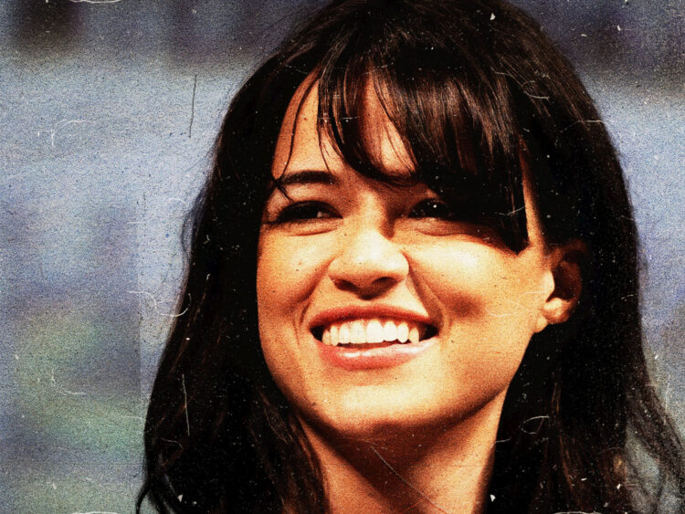 American actress, Michelle Rodriguez on the Battle: Los Angeles panel at the 2010 San Diego Comic Con in San Diego, California