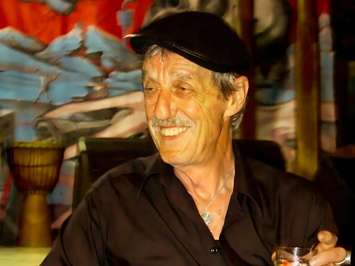 Sam Cutler, former manager of The Rolling Stones talking in an informal discussion at Taman 65, Bali.