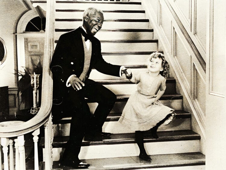 Shirley Temple and Bill 'Bojangles' Robinson- the first interracial dance partners in Hollywood history