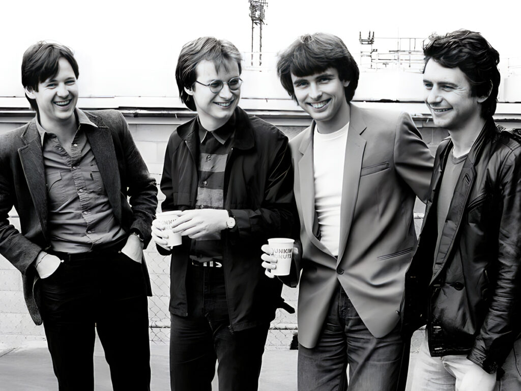 XTC photographed in Philadelphia in 1981
