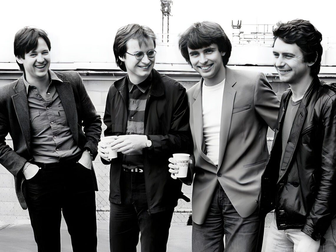 XTC photographed in Philadelphia in 1981