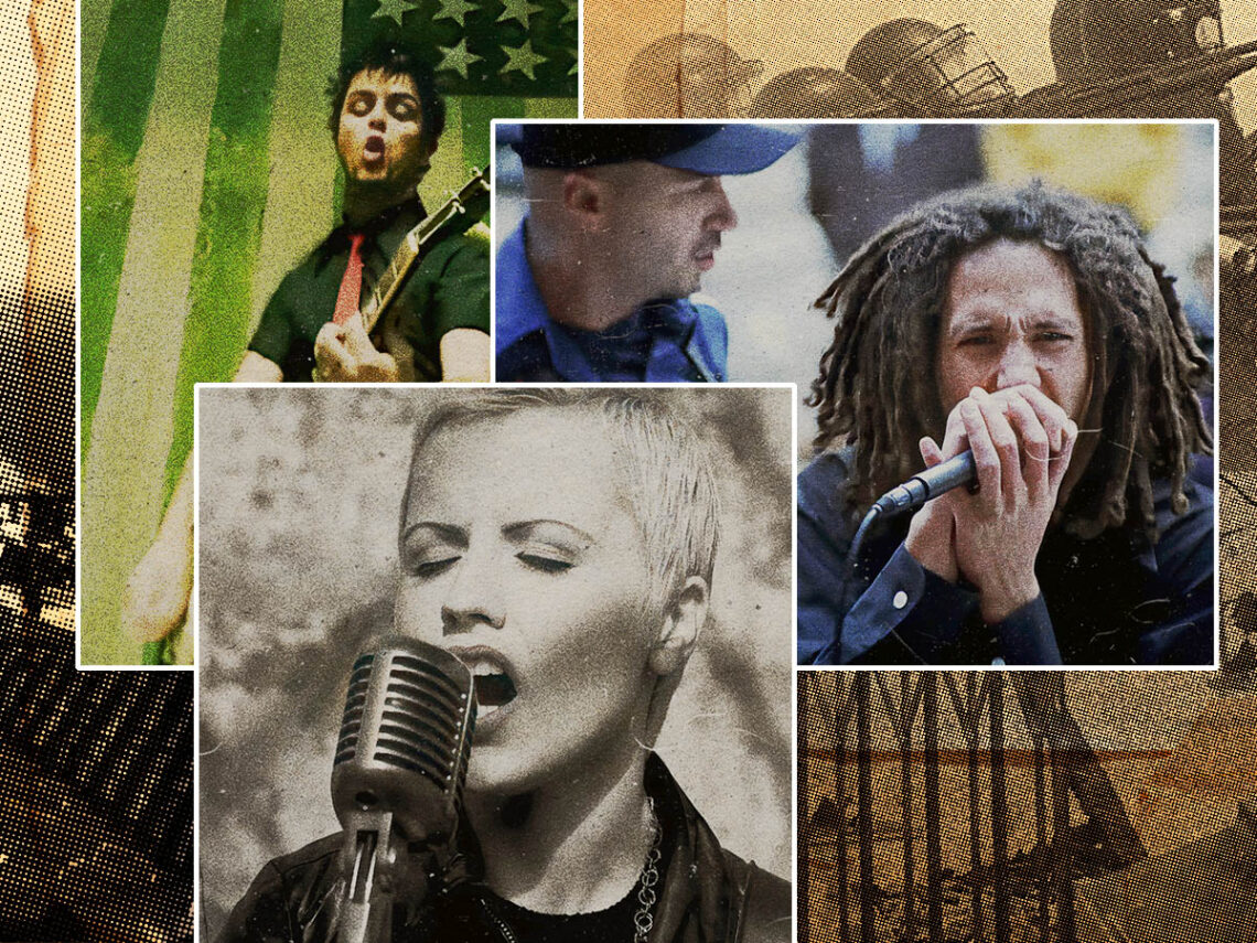 10 rock songs inspired by political events - 2023 - The Cranberries - Green Day - Rage Against The Machine