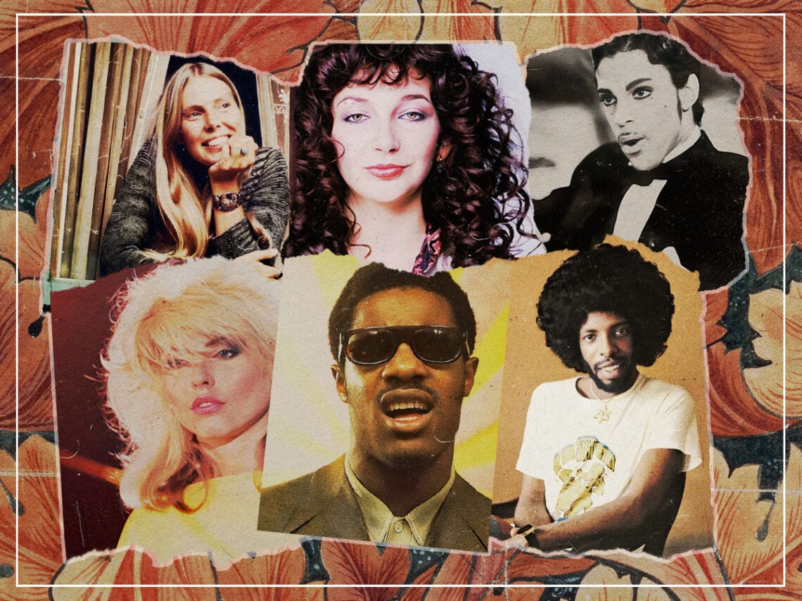 10 women and black philosophers of music - 2023 - Joni Mitchell - Debbie Harry - Kate Bush - Stevie Wonder - Sly Stone - Prince