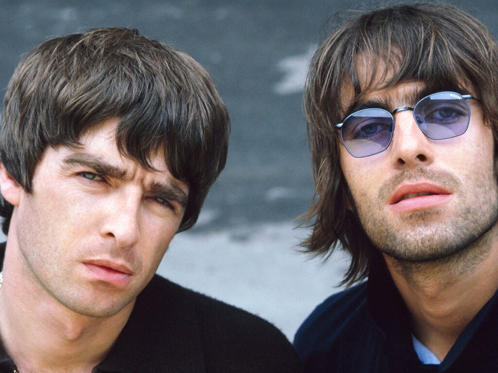Oasis - Liam Gallagher - Noel Gallagher - July 1996 - Jill Furmanovsky
