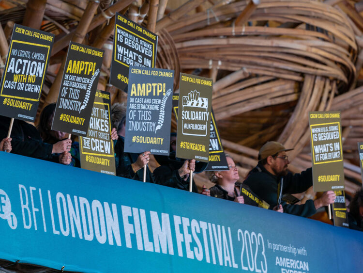 SAG- AFTRA protest - London Film Festival - 2023