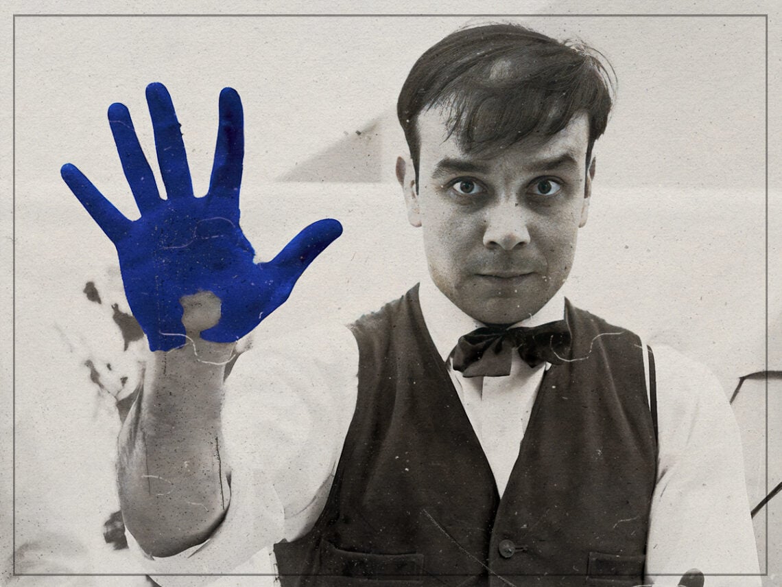 Portrait of Yves Klein made on the occasion of the shooting of Peter Morley - February 1961