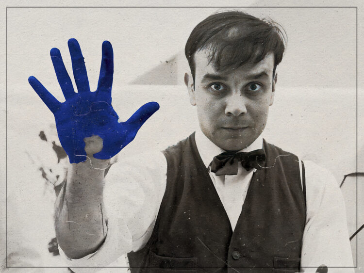 Portrait of Yves Klein made on the occasion of the shooting of Peter Morley - February 1961