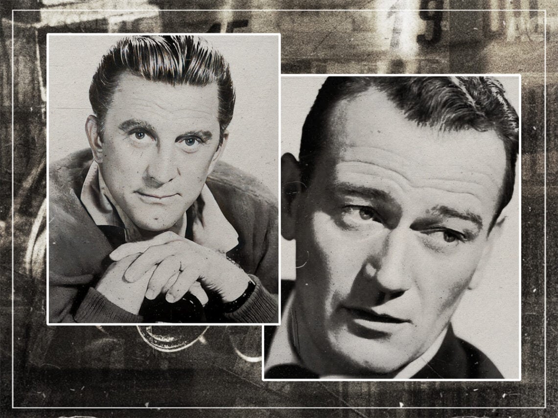 Kirk Douglas - John Wayne - Split