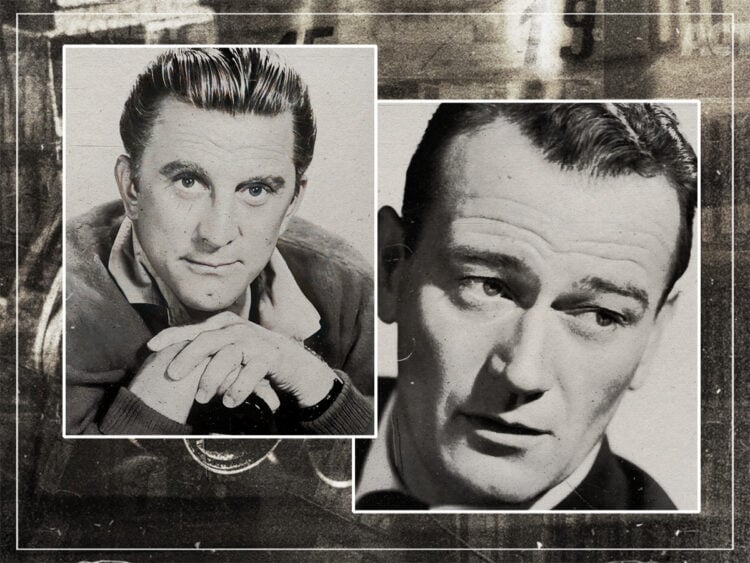 Kirk Douglas - John Wayne - Split
