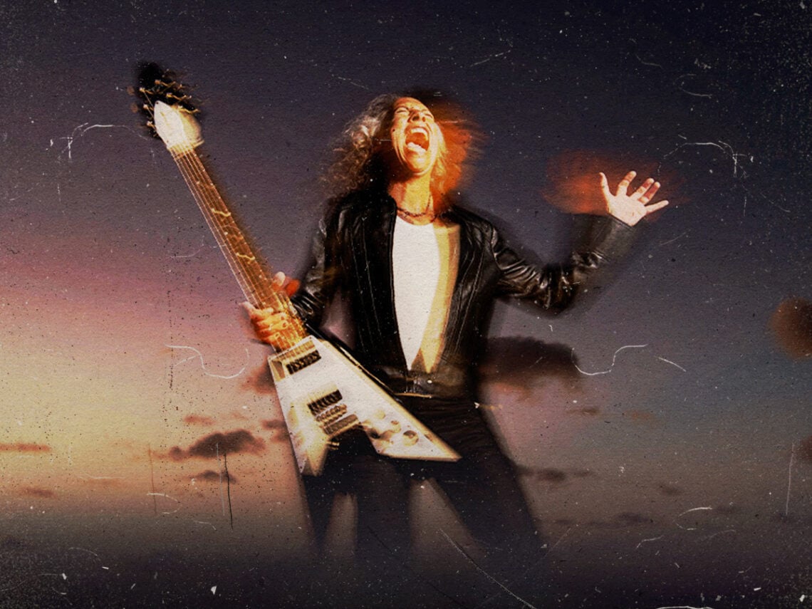 Kirk Hammett - Epiphone Flying V 1979 Custom Guitar - Metallica - 2023