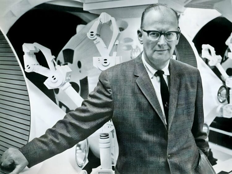 British science-fiction author Arthur C. Clarke in 1965