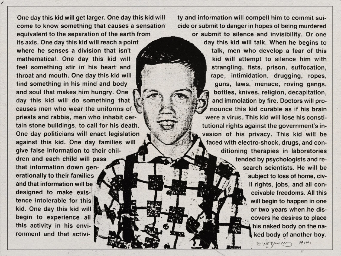 David Wojnarowicz - 'Untitled (One Day This Kid)